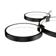 Modern Circular Chandelier, 5-Light, 92W, 3000K (Warm White), 3677 Lumens, Wheel Chandelier, Dimension: 50.1''x31.6''x110'' Load image into Gallery viewer, Modern Circular Chandelier, 5-Light, 92W, 3000K (Warm White), 3677 Lumens, Wheel Chandelier, Dimension: 50.1''x31.6''x110''