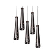 Chandeliers 5-lights, Dining Room Lighting Fixtures, 25W, 3000K, 1250LM, Hanging Light with Wires For Kitchen Island Dining Room Living Room Cafe Pub Load image into Gallery viewer, Chandeliers 5-lights, Dining Room Lighting Fixtures, 25W, 3000K, 1250LM, Hanging Light with Wires For Kitchen Island Dining Room Living Room Cafe Pub
