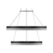 2-Ring, Modern LED Chandelier, 78W, 120V, 3000K, 3985LM, Dimmable Load image into Gallery viewer, 2-Ring, Modern LED Chandelier, 78W, 120V, 3000K, 3985LM, Dimmable