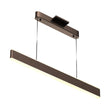 Linear LED Pendant Mount Lighting Fixture in Brushed brown Body Finish, 52W, 3000K, 2600LM, Dimmable Load image into Gallery viewer, Linear LED Pendant Mount Lighting Fixture in Brushed brown Body Finish, 52W, 3000K, 2600LM, Dimmable