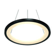 1-Ring LED Pendant Light, 35W, 3000K-6500K, 966LM, Dimmable, Matte Black Body Finish, Diameter 23.6''×71'' Load image into Gallery viewer, 1-Ring LED Pendant Light, 35W, 3000K-6500K, 966LM, Dimmable, Matte Black Body Finish, Diameter 23.6''×71''