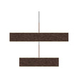 2-Lights, Square Chandelier Lighting in Brushed Brown Body Finish, 141W, 3000K, 8800LM, Oxidation Finish Technique, Dimmable Load image into Gallery viewer, 2-Lights, Square Chandelier Lighting in Brushed Brown Body Finish, 141W, 3000K, 8800LM, Oxidation Finish Technique, Dimmable