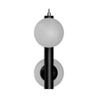 2-Lights, Globe Pendant Chandelier, 17W, 3000K, Matte Black Body Finish, Dimmable Load image into Gallery viewer, 2-Lights, Globe Pendant Chandelier, 17W, 3000K, Matte Black Body Finish, Dimmable