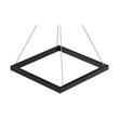 Modern 1-Square Chandelier Lighting, 40W, 3000K,1917LM, Dimmable, Dimension : 19.7'L'×19.7'W'×55''H Load image into Gallery viewer, Modern 1-Square Chandelier Lighting, 40W, 3000K,1917LM, Dimmable, Dimension : 19.7'L'×19.7'W'×55''H