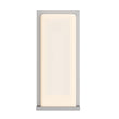 20W Modern LED Outdoor Wall Sconce Light 5000K 600LM White Acrylic Shade, 120-277V Non-Dimmable, ETL Listed, Wet Location, Painted Silver Finish Load image into Gallery viewer, 20W Modern LED Outdoor Wall Sconce Light 5000K 600LM White Acrylic Shade, 120-277V Non-Dimmable, ETL Listed, Wet Location, Painted Silver Finish