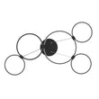Modern Circular Chandelier, 5-Light, 92W, 3000K (Warm White), 3677 Lumens, Wheel Chandelier, Dimension: 50.1''x31.6''x110'' Load image into Gallery viewer, Modern Circular Chandelier, 5-Light, 92W, 3000K (Warm White), 3677 Lumens, Wheel Chandelier, Dimension: 50.1''x31.6''x110''