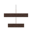 2-Lights, Square Chandelier Lighting in Brushed Brown Body Finish, 141W, 3000K, 8800LM, Oxidation Finish Technique, Dimmable Load image into Gallery viewer, 2-Lights, Square Chandelier Lighting in Brushed Brown Body Finish, 141W, 3000K, 8800LM, Oxidation Finish Technique, Dimmable