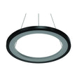 1-Ring LED Pendant Light, 35W, 3000K-6500K, 966LM, Dimmable, Matte Black Body Finish, Diameter 23.6''×71'' Load image into Gallery viewer, 1-Ring LED Pendant Light, 35W, 3000K-6500K, 966LM, Dimmable, Matte Black Body Finish, Diameter 23.6''×71''