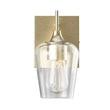 Clear Glass Shade Bathroom Light Fixtures, Bell Shape with Brass Gold Finish Vanity Lighting, E26 Base, UL Listed for Damp Location, Bathroom Wall Sconces Load image into Gallery viewer, Clear Glass Shade Bathroom Light Fixtures, Bell Shape with Brass Gold Finish Vanity Lighting, E26 Base, UL Listed for Damp Location, Bathroom Wall Sconces