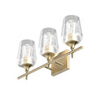 Clear Glass Shade Bathroom Light Fixtures, Bell Shape with Brass Gold Finish Vanity Lighting, E26 Base, UL Listed for Damp Location, Bathroom Wall Sconces Load image into Gallery viewer, Clear Glass Shade Bathroom Light Fixtures, Bell Shape with Brass Gold Finish Vanity Lighting, E26 Base, UL Listed for Damp Location, Bathroom Wall Sconces