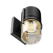9W Cylinder LED Wall Sconce Light 5000K Daylight White, 500 Lumens, LED Outdoor Wall Light, Clear Bubble Glass, 120V Dimmable ETL Listed Textured Black Finish Load image into Gallery viewer, 9W Cylinder LED Wall Sconce Light 5000K Daylight White, 500 Lumens, LED Outdoor Wall Light, Clear Bubble Glass, 120V Dimmable ETL Listed Textured Black Finish