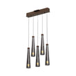 Chandeliers 5-lights, Dining Room Lighting Fixtures, 25W, 3000K, 1250LM, Hanging Light with Wires For Kitchen Island Dining Room Living Room Cafe Pub Load image into Gallery viewer, Chandeliers 5-lights, Dining Room Lighting Fixtures, 25W, 3000K, 1250LM, Hanging Light with Wires For Kitchen Island Dining Room Living Room Cafe Pub