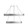 2-Ring, Modern LED Chandelier, 78W, 120V, 3000K, 3985LM, Dimmable Load image into Gallery viewer, 2-Ring, Modern LED Chandelier, 78W, 120V, 3000K, 3985LM, Dimmable