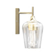 Clear Glass Shade Bathroom Light Fixtures, Bell Shape with Brass Gold Finish Vanity Lighting, E26 Base, UL Listed for Damp Location, Bathroom Wall Sconces Load image into Gallery viewer, Clear Glass Shade Bathroom Light Fixtures, Bell Shape with Brass Gold Finish Vanity Lighting, E26 Base, UL Listed for Damp Location, Bathroom Wall Sconces