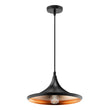 Matte Black Pendant Light Fixture, Trumpet-Shaped, E26 Base, Steel Body, UL Listed Load image into Gallery viewer, Matte Black Pendant Light Fixture, Trumpet-Shaped, E26 Base, Steel Body, UL Listed