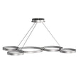 Modern Circular Chandelier, 5-Light, 92W, 3000K (Warm White), 3677 Lumens, Wheel Chandelier, Dimension: 50.1''x31.6''x110'' Load image into Gallery viewer, Modern Circular Chandelier, 5-Light, 92W, 3000K (Warm White), 3677 Lumens, Wheel Chandelier, Dimension: 50.1''x31.6''x110''