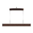 Linear LED Pendant Mount Lighting Fixture in Brushed brown Body Finish, 52W, 3000K, 2600LM, Dimmable Load image into Gallery viewer, Linear LED Pendant Mount Lighting Fixture in Brushed brown Body Finish, 52W, 3000K, 2600LM, Dimmable