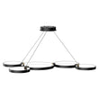 Modern Circular Chandelier, 5-Light, 92W, 3000K (Warm White), 3677 Lumens, Wheel Chandelier, Dimension: 50.1''x31.6''x110'' Load image into Gallery viewer, Modern Circular Chandelier, 5-Light, 92W, 3000K (Warm White), 3677 Lumens, Wheel Chandelier, Dimension: 50.1''x31.6''x110''