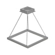 Modern 1-Square Chandelier Lighting, 40W, 3000K,1917LM, Dimmable, Dimension : 19.7'L'×19.7'W'×55''H Load image into Gallery viewer, Modern 1-Square Chandelier Lighting, 40W, 3000K,1917LM, Dimmable, Dimension : 19.7'L'×19.7'W'×55''H
