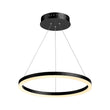 LED Ring Chandelier, 1-Ring, 38W, 3000K, 1512LM, Dimmable, Diameter 23.6''×71'' Load image into Gallery viewer, LED Ring Chandelier, 1-Ring, 38W, 3000K, 1512LM, Dimmable, Diameter 23.6''×71''