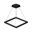 Modern 1-Square Chandelier Lighting, 40W, 3000K,1917LM, Dimmable, Dimension : 19.7'L'×19.7'W'×55''H Load image into Gallery viewer, Modern 1-Square Chandelier Lighting, 40W, 3000K,1917LM, Dimmable, Dimension : 19.7'L'×19.7'W'×55''H