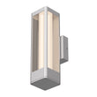 12W Modern LED Outdoor Wall Sconce Light, Silver Finish, Dimmable, ETL Listed - Wet Location Load image into Gallery viewer, 12W Modern LED Outdoor Wall Sconce Light, Silver Finish, Dimmable, ETL Listed - Wet Location