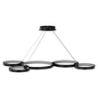 Modern Circular Chandelier, 5-Light, 92W, 3000K (Warm White), 3677 Lumens, Wheel Chandelier, Dimension: 50.1''x31.6''x110'' Load image into Gallery viewer, Modern Circular Chandelier, 5-Light, 92W, 3000K (Warm White), 3677 Lumens, Wheel Chandelier, Dimension: 50.1''x31.6''x110''