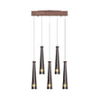 Chandeliers 5-lights, Dining Room Lighting Fixtures, 25W, 3000K, 1250LM, Hanging Light with Wires For Kitchen Island Dining Room Living Room Cafe Pub Load image into Gallery viewer, Chandeliers 5-lights, Dining Room Lighting Fixtures, 25W, 3000K, 1250LM, Hanging Light with Wires For Kitchen Island Dining Room Living Room Cafe Pub
