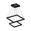 Modern Two-Tier Square Chandelier Lighting, 54W, 3000K, 3016LM, Dimension : 19.7''L×19.7''W×55''H Load image into Gallery viewer, Modern Two-Tier Square Chandelier Lighting, 54W, 3000K, 3016LM, Dimension : 19.7''L×19.7''W×55''H
