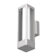 12W Modern LED Outdoor Wall Sconce Light, Silver Finish, Dimmable, ETL Listed - Wet Location Load image into Gallery viewer, 12W Modern LED Outdoor Wall Sconce Light, Silver Finish, Dimmable, ETL Listed - Wet Location