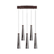 Chandeliers 5-lights, Dining Room Lighting Fixtures, 25W, 3000K, 1250LM, Hanging Light with Wires For Kitchen Island Dining Room Living Room Cafe Pub Load image into Gallery viewer, Chandeliers 5-lights, Dining Room Lighting Fixtures, 25W, 3000K, 1250LM, Hanging Light with Wires For Kitchen Island Dining Room Living Room Cafe Pub