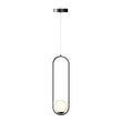 1-Light, Single Bell Pendant Chandelier, 9W, 3000K, Matte Black Body Finish, Dimmable Load image into Gallery viewer, 1-Light, Single Bell Pendant Chandelier, 9W, 3000K, Matte Black Body Finish, Dimmable