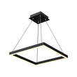 Modern 1-Square Chandelier Lighting, 40W, 3000K,1917LM, Dimmable, Dimension : 19.7'L'×19.7'W'×55''H Load image into Gallery viewer, Modern 1-Square Chandelier Lighting, 40W, 3000K,1917LM, Dimmable, Dimension : 19.7'L'×19.7'W'×55''H