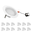 4 Inch LED Recessed Lighting, 10W, Dimmable, ETL Listed, Baffle Trim, Recessed Downlights For Closets, Kitchens, Hallways, Basement Load image into Gallery viewer, 4 Inch LED Recessed Lighting, 10W, Dimmable, ETL Listed, Baffle Trim, Recessed Downlights For Closets, Kitchens, Hallways, Basement