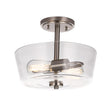 Semi Flush Mount Ceiling Lights, 2-Lights E26 Base, Round, UL Listed for Damp Location, 3 Years Warranty Load image into Gallery viewer, Semi Flush Mount Ceiling Lights, 2-Lights E26 Base, Round, UL Listed for Damp Location, 3 Years Warranty