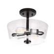 Semi Flush Mount Ceiling Lights, 2-Lights E26 Base, Round, UL Listed for Damp Location, 3 Years Warranty Load image into Gallery viewer, Semi Flush Mount Ceiling Lights, 2-Lights E26 Base, Round, UL Listed for Damp Location, 3 Years Warranty