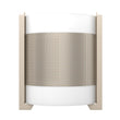 2-Light Brushed Nickel Wall Sconce, White Glass shade, Dimension: W10"xH11.75"xE4" Load image into Gallery viewer, 2-Light Brushed Nickel Wall Sconce, White Glass shade, Dimension: W10"xH11.75"xE4"