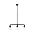 3-Lights Bell Shape Kitchen Island Pendant Lighting, Clear Glass Shade, E26 Base, UL Listed Load image into Gallery viewer, 3-Lights Bell Shape Kitchen Island Pendant Lighting, Clear Glass Shade, E26 Base, UL Listed