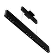 Integrated LED Linear Chandelier Light Fixture In Matte Black Body Finish, 9W, 3000K(warm white), 450LM, Dimmable Load image into Gallery viewer, Integrated LED Linear Chandelier Light Fixture In Matte Black Body Finish, 9W, 3000K(warm white), 450LM, Dimmable