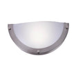 LED Half-Moon Wall Sconce Light 12W, 750 Lumens, Brushed Nickel Finish, White Acrylic Shade, ETL Listed, Hallway Light Fixtures Load image into Gallery viewer, LED Half-Moon Wall Sconce Light 12W, 750 Lumens, Brushed Nickel Finish, White Acrylic Shade, ETL Listed, Hallway Light Fixtures