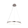 30W Round LED Pendant Light, Brushed Nickel Finish, Dimmable, 3000K (Warm White), 2900 Lumens, ETL Listed Load image into Gallery viewer, 30W Round LED Pendant Light, Brushed Nickel Finish, Dimmable, 3000K (Warm White), 2900 Lumens, ETL Listed