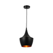 Matte Black Pendant Light Fixture, Gourd style, E26 Base, Steel Body, UL Listed Load image into Gallery viewer, Matte Black Pendant Light Fixture, Gourd style, E26 Base, Steel Body, UL Listed