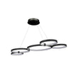 Modern Circular Chandelier, 5-Light, 92W, 3000K (Warm White), 3677 Lumens, Wheel Chandelier, Dimension: 50.1''x31.6''x110'' Load image into Gallery viewer, Modern Circular Chandelier, 5-Light, 92W, 3000K (Warm White), 3677 Lumens, Wheel Chandelier, Dimension: 50.1''x31.6''x110''