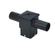 Internal tenon adaptor for 5 inch square poles. 2 ARM at 180 degrees Load image into Gallery viewer, Internal tenon adaptor for 5 inch square poles. 2 ARM at 180 degrees
