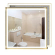 Frontlit/Backlit LED Lighted Bathroom Vanity Mirror with Frame, Anti-Fog, Touch Button, CRI 90+, Adjustable CCT & Memory, Magnum Style Load image into Gallery viewer, Frontlit/Backlit LED Lighted Bathroom Vanity Mirror with Frame, Anti-Fog, Touch Button, CRI 90+, Adjustable CCT & Memory, Magnum Style