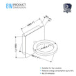 1-Ring Light, LED Wall Sconce Lighting Fixture, 8W, 3000K Warm White, 290LM, 120V Dimmable, For Bedroom Living Room Hallway Hotels Load image into Gallery viewer, 1-Ring Light, LED Wall Sconce Lighting Fixture, 8W, 3000K Warm White, 290LM, 120V Dimmable, For Bedroom Living Room Hallway Hotels