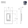 Wireless dimmer Manually Turn on/off and Dim Command Load image into Gallery viewer, Wireless dimmer Manually Turn on/off and Dim Command