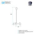 2-Lights, LED Wall Sconce Light 6W/Head, 3000K, 300LM/Head, Integrated LED Light Combination, 120V Dimmable, Matte Black Body Finish Load image into Gallery viewer, 2-Lights, LED Wall Sconce Light 6W/Head, 3000K, 300LM/Head, Integrated LED Light Combination, 120V Dimmable, Matte Black Body Finish