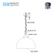 Dome Shape Brass Gold Pendant Light with Clear Glass Shade, E26 Base, UL Listed for Damp Location Load image into Gallery viewer, Dome Shape Brass Gold Pendant Light with Clear Glass Shade, E26 Base, UL Listed for Damp Location