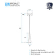 1-Light, Modern LED Three Dimensional Triangle Geometric Chandeliers, 6W, 3000K, 462LM, Dimmable Load image into Gallery viewer, 1-Light, Modern LED Three Dimensional Triangle Geometric Chandeliers, 6W, 3000K, 462LM, Dimmable